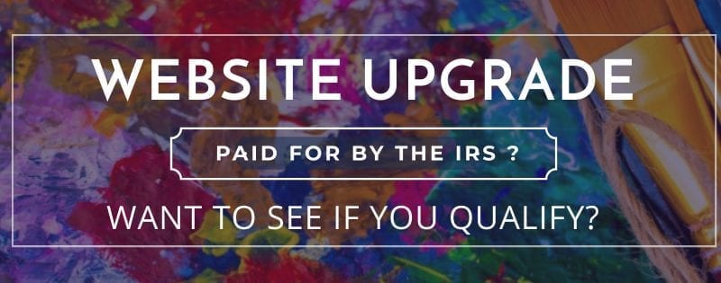 IRS tax credit program for website upgrade